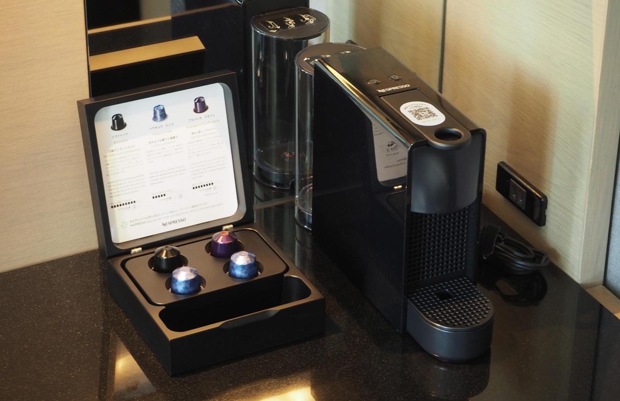 Hotel New Otani Tokyo The Main Bagian luar foto A Nespresso coffee machine